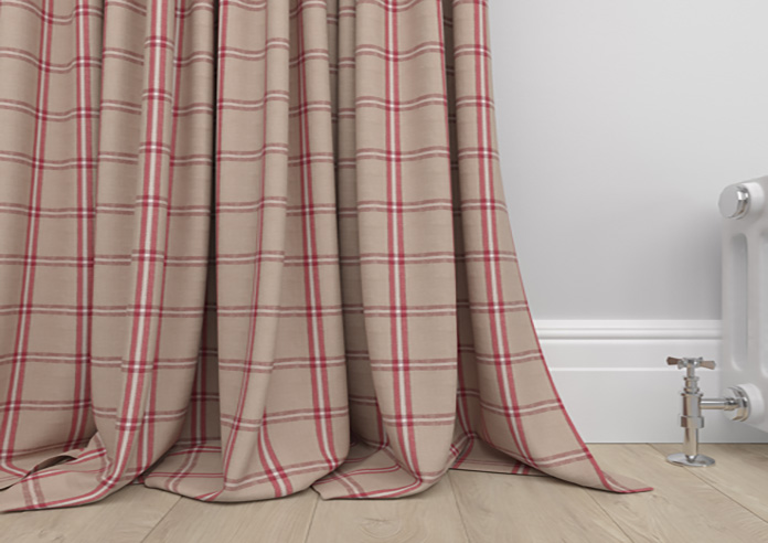Applecross, Cranberry - Made to Measure Curtains - Image 6